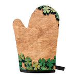 Irish Four Leaf Clovers Wood Print Single Oven Mitt