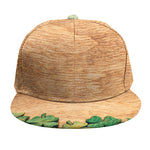 Irish Four Leaf Clovers Wood Print Snapback Cap