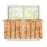 Irish Four Leaf Clovers Wood Print Tier Curtains