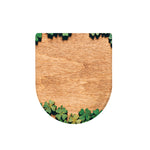 Irish Four Leaf Clovers Wood Print Toilet Lid Cover
