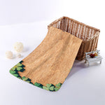 Irish Four Leaf Clovers Wood Print Towel