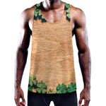 Irish Four Leaf Clovers Wood Print Training Tank Top