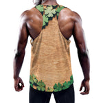 Irish Four Leaf Clovers Wood Print Training Tank Top