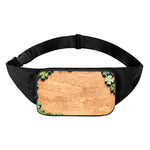 Irish Four Leaf Clovers Wood Print Waist Bag