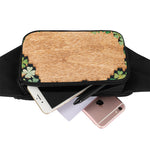 Irish Four Leaf Clovers Wood Print Waist Bag