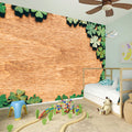 Irish Four Leaf Clovers Wood Print Wall Sticker