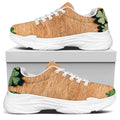 Irish Four Leaf Clovers Wood Print White Chunky Shoes