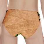 Irish Four Leaf Clovers Wood Print Women's Panties