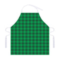 Irish Green Buffalo Check Pattern Print Adjustable Apron