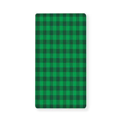 Irish Green Buffalo Check Pattern Print Baby Crib Sheet