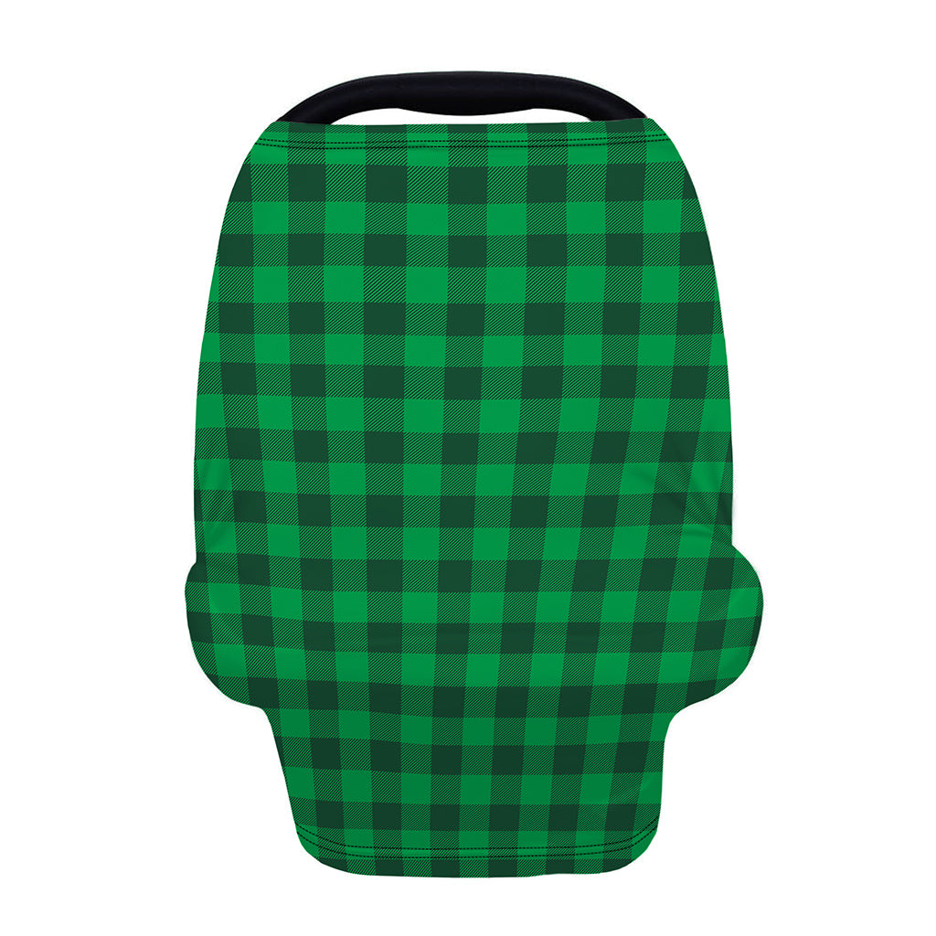 Irish Green Buffalo Check Pattern Print Baby Seat Cover