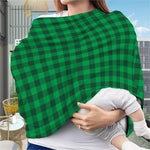 Irish Green Buffalo Check Pattern Print Baby Seat Cover