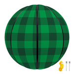 Irish Green Buffalo Check Pattern Print Basketball