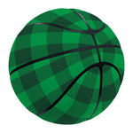 Irish Green Buffalo Check Pattern Print Basketball