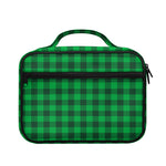 Irish Green Buffalo Check Pattern Print Briefcase Bible Bag