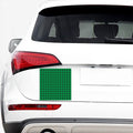 Irish Green Buffalo Check Pattern Print Car Sticker