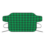 Irish Green Buffalo Check Pattern Print Car Windshield Snow Cover