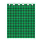 Irish Green Buffalo Check Pattern Print Curtain