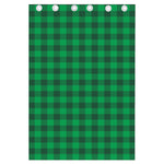 Irish Green Buffalo Check Pattern Print Curtain