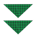 Irish Green Buffalo Check Pattern Print Dog Bandana