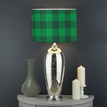 Irish Green Buffalo Check Pattern Print Drum Lamp Shade