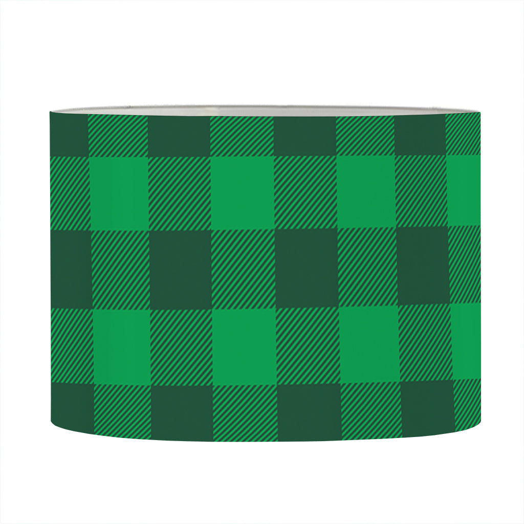 Irish Green Buffalo Check Pattern Print Drum Lamp Shade