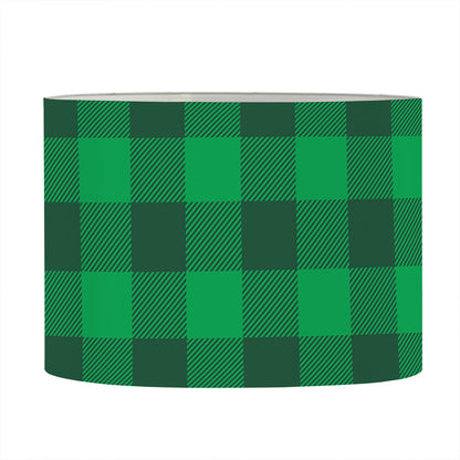 Irish Green Buffalo Check Pattern Print Drum Lamp Shade