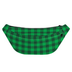 Irish Green Buffalo Check Pattern Print Fanny Pack