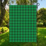 Irish Green Buffalo Check Pattern Print Garden Flag