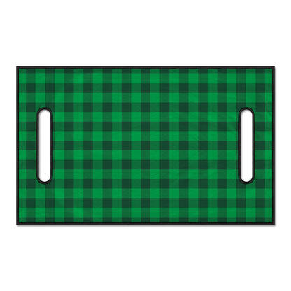 Irish Green Buffalo Check Pattern Print Golf Cart Seat Cover