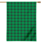 Irish Green Buffalo Check Pattern Print House Flag