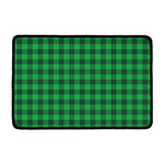 Irish Green Buffalo Check Pattern Print Kitchen Mat