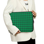 Irish Green Buffalo Check Pattern Print Laptop Sleeve