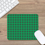 Irish Green Buffalo Check Pattern Print Mouse Pad