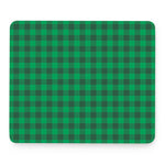 Irish Green Buffalo Check Pattern Print Mouse Pad