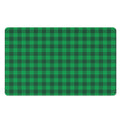 Irish Green Buffalo Check Pattern Print Polyester Doormat