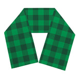 Irish Green Buffalo Check Pattern Print Scarf