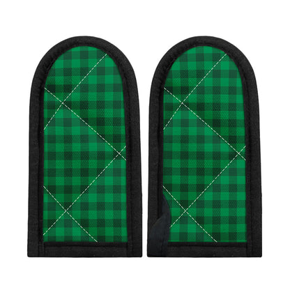 Irish Green Buffalo Check Pattern Print Skillet Handle Cover