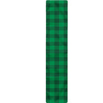 Irish Green Buffalo Check Pattern Print Table Runner
