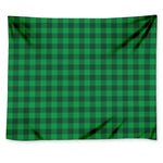 Irish Green Buffalo Check Pattern Print Tapestry