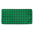 Irish Green Buffalo Check Pattern Print Towel