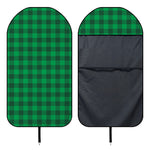 Irish Green Buffalo Check Pattern Print Waterproof Car Seat Cover