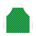 Irish Green Buffalo Plaid Print Adjustable Apron