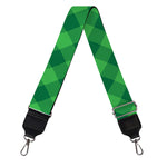 Irish Green Buffalo Plaid Print Bag Strap