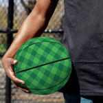 Irish Green Buffalo Plaid Print Basketball