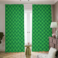 Irish Green Buffalo Plaid Print Dimout Pencil Pleat Curtains