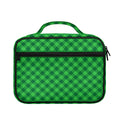 Irish Green Buffalo Plaid Print Briefcase Bible Bag