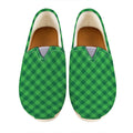 Irish Green Buffalo Plaid Print Casual Shoes