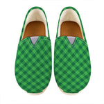 Irish Green Buffalo Plaid Print Casual Shoes