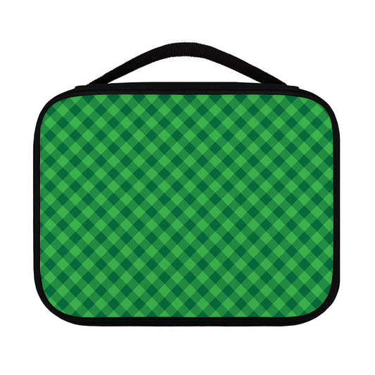 Irish Green Buffalo Plaid Print Classic Bible Case